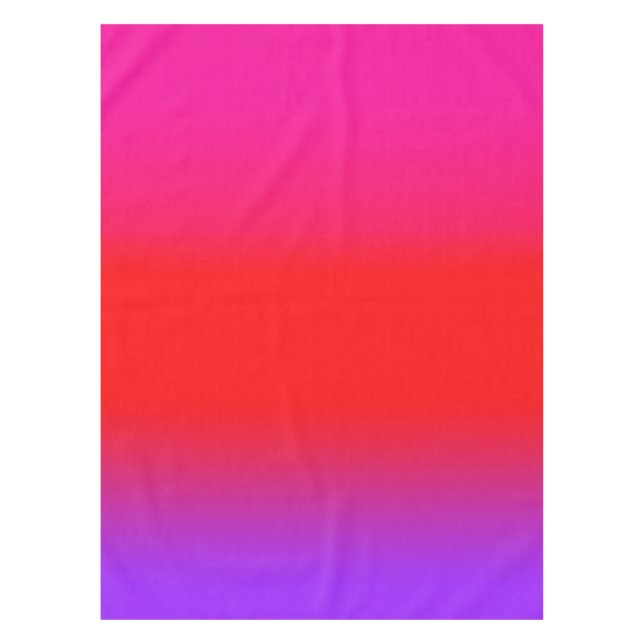 Toalha De Mesa Mambre Vermelho Magenta Festivo Roxo (Frente)