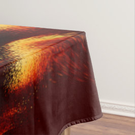 Toalha De Mesa Manchas amarelas e vermelhas parecem turvas com de