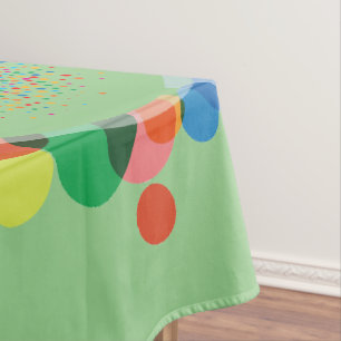Toalha De Mesa Manchas de Arco-íris Personalizadas