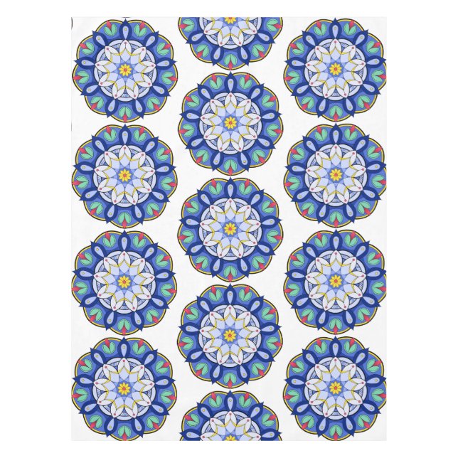Toalha De Mesa Mandala Padrão 01 (Frente)