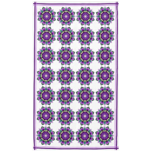 Toalha De Mesa Mandala Padrão 02 em Tablecloth roxa