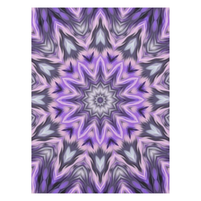 Toalha De Mesa Mandala púrpura Lilac (Frente)