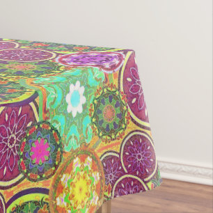 Toalha De Mesa Mandalas Coloridos