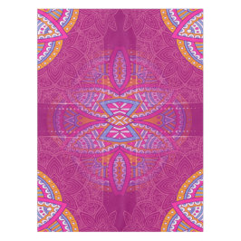 Toalha De Mesa Mandalas em padrões de repetição Rosa Mistos