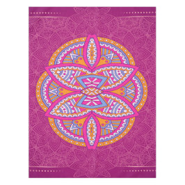 Toalha De Mesa Mandalas em padrões de repetição Rosa Mistos