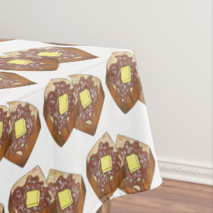 Toalha De Mesa Manteiga de torrada francesa e Comida de café da m