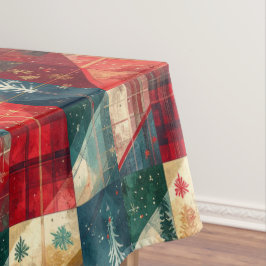 Toalha De Mesa Mantel Navideño Tartán