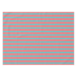 Toalha De Mesa Mantel para Mesa Coral con líneas Turquesa