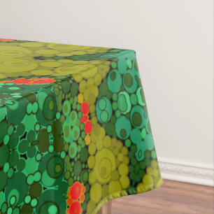 Toalha De Mesa Mão sem pontilhismo pintada círculos redondos sh