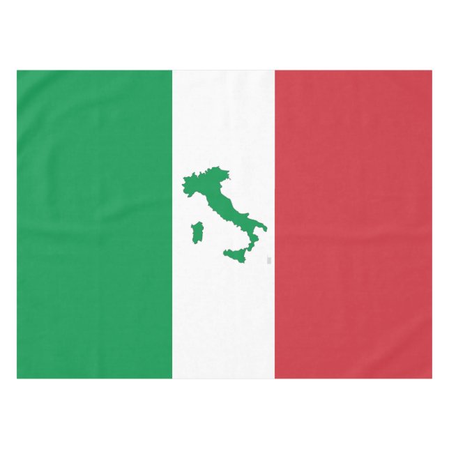 Toalha De Mesa Mapa de Italia - bandeira italiana (Frente (Horizontal))