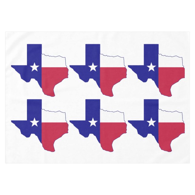 Toalha De Mesa Mapa de Sinalizador do Texas (Frente (Horizontal))