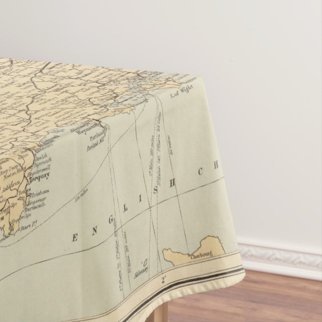 Toalha De Mesa Mapa Railway, ilhas britânicas (Posição Original)
