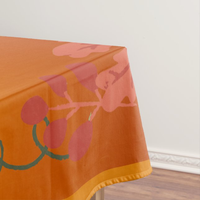 Toalha De Mesa Mapeamento do outono deixa feliz dia de agradecime (Posição Original)