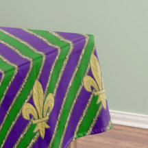 Mardi Gras Stripes & Fleur de Lys