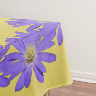 Toalha de Mesa Margarida Roxa Toalha de Mesa com F