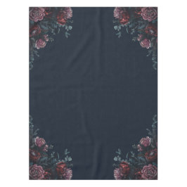 Toalha De Mesa Marinho escuro Blue Floral Elegante Casamento Maro