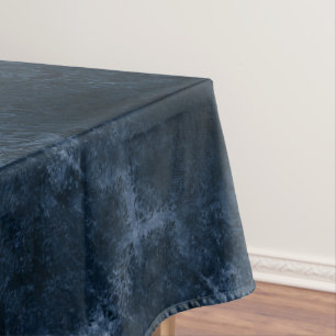 Toalha De Mesa Marinho Velvity Damask Azul Escuro Barroco