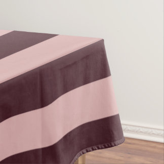 Toalha De Mesa Maroon e Stripes Rosa