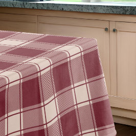 Toalha De Mesa Maroon Gingham Fall Autumn