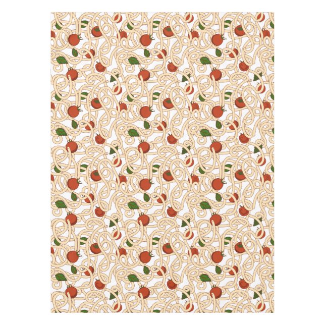 Toalha De Mesa Massas alimentícias de espaguete comida italiana c (Frente)