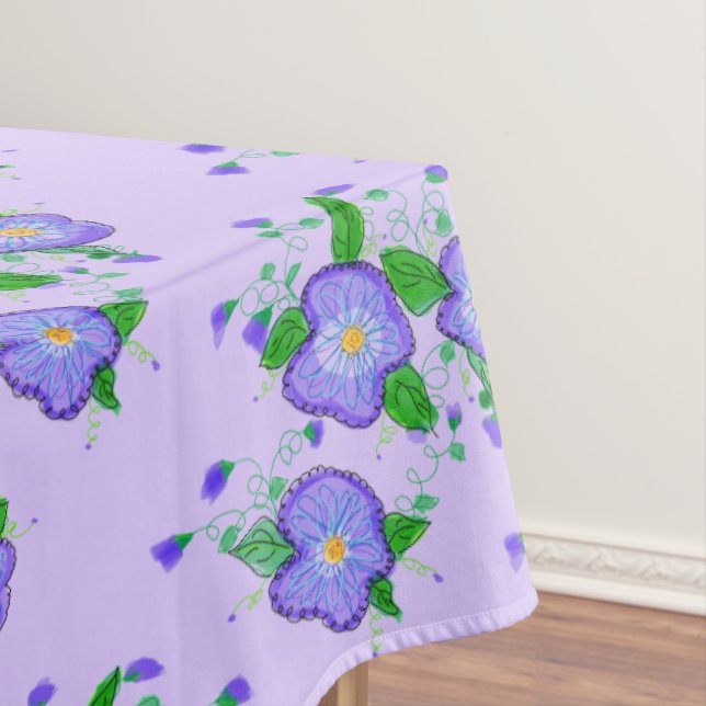 Toalha De Mesa Mauve Floral Tablecloth (Posição Original)