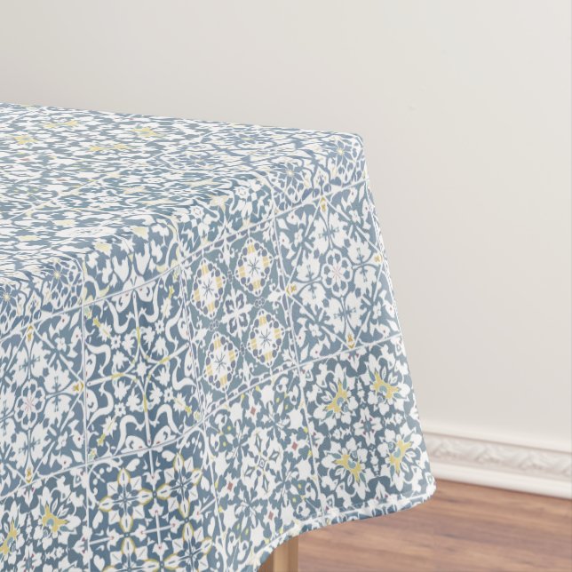 Toalha De Mesa Mediterranean Tiles, Moroccan, Majolica, Azulejo (Posição Original)