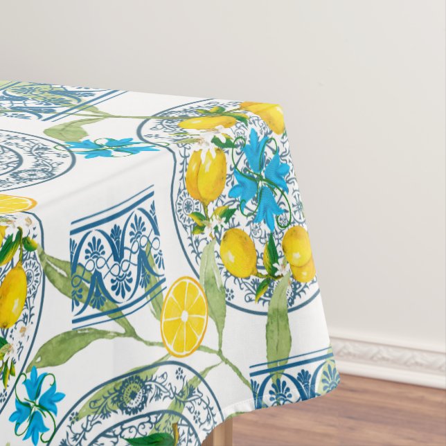 Toalha De Mesa Mediterrâneo,estilo tucano,azeitonas,padrão        (Posição Original)