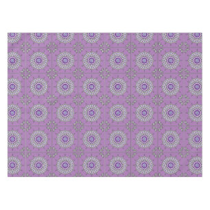 Toalha De Mesa Mehndi Fantasy Silver Tablecloth