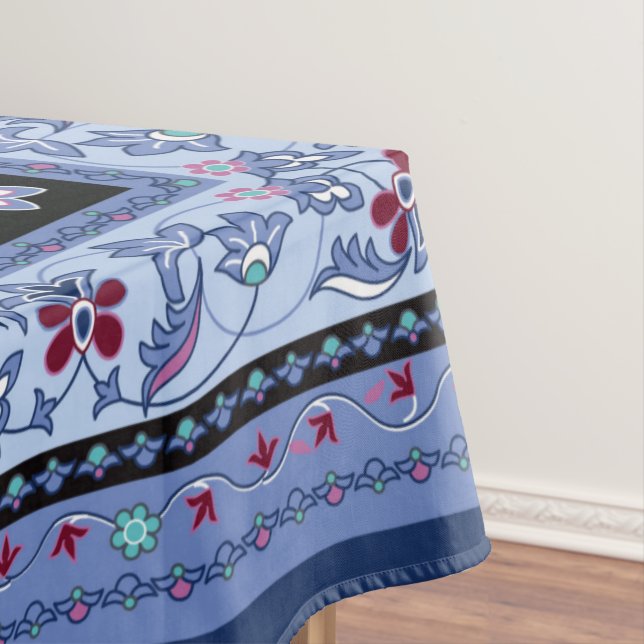 Toalha De Mesa Meio de tapete persa azul (Posição Original)