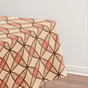 Toalha De Mesa Meio século atômico moderno - Pêssego Pastel