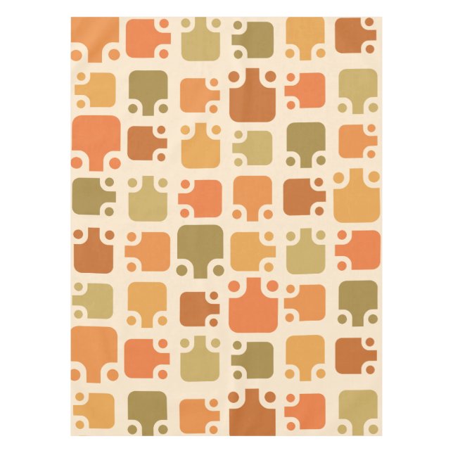 Toalha De Mesa Meio século Modern Pattern Ochre (Frente)