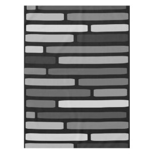 Toalha De Mesa Meio século Modern Stripes Negras