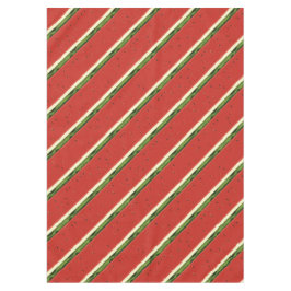 Toalha De Mesa Melancia de Aquarela Vermelha Brilhada