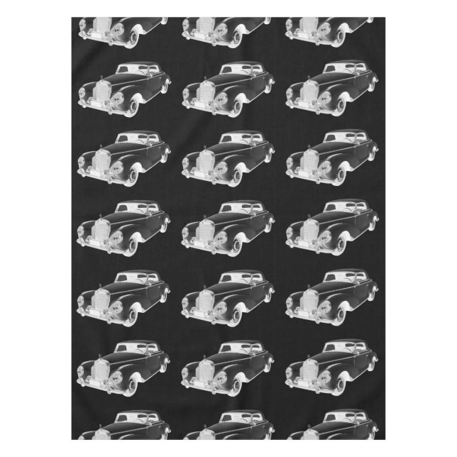 Toalha De Mesa Mercedes Benz 300 Carros De Luxo (Frente)