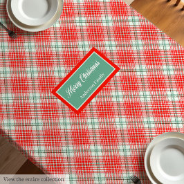 Toalha De Mesa Merry Christmas Tablecloth Monogram Gift Idea