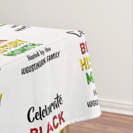 Toalha De Mesa MÊS DE HISTÓRIA NEGRA Personalizada