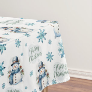 Toalha De Mesa Mesa de Natal Snowman Cloth