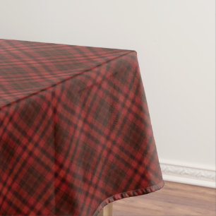 Toalha De Mesa Mesa de Natal Xadrez vermelha de 60" x 104"