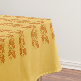 Toalha De Mesa Mesa de tecido - Brown Holly deixa em laranja