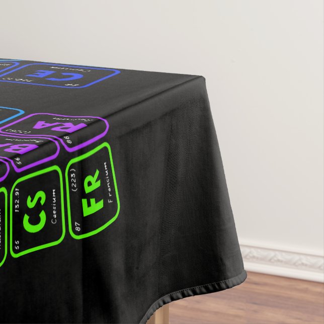 Toalha De Mesa Mesa periódica dos elementos (Posição Original)