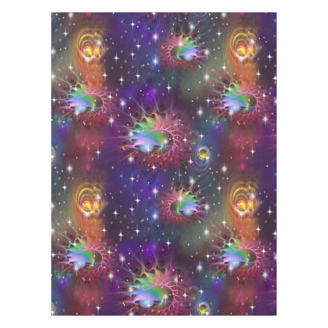 Toalha De Mesa Meu Padrão de Disco Glamoroso Funky (Frente)