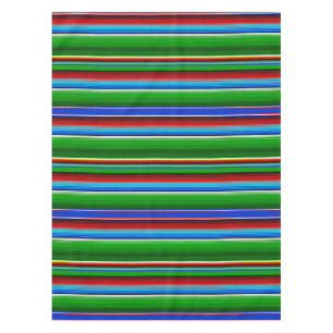 Toalha De Mesa Mexicano azul vermelho verde Sarape