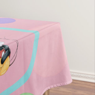 Toalha De Mesa Mickey Mouse Bolinhas Vermelho Chã de Bebê