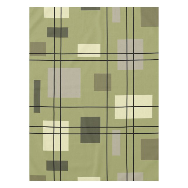 Toalha De Mesa Mid Century Modern Geometric 18 (Frente)