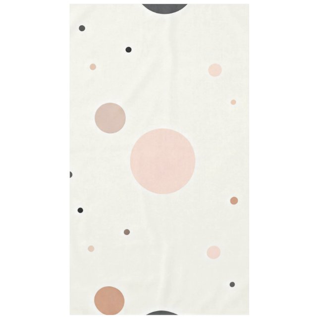 Toalha De Mesa Minimal Winter Dot Pattern, Soft Cozy Neutrals (Frente)