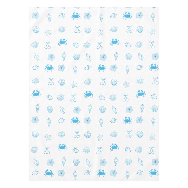 Toalha De Mesa Minimalista da Praia Grega (Frente)