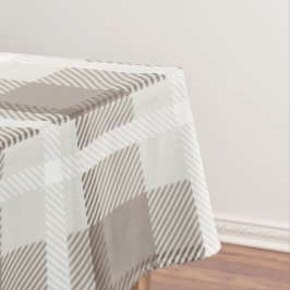 Toalha De Mesa Mocha Brown Moroccan buffalo plaid check 