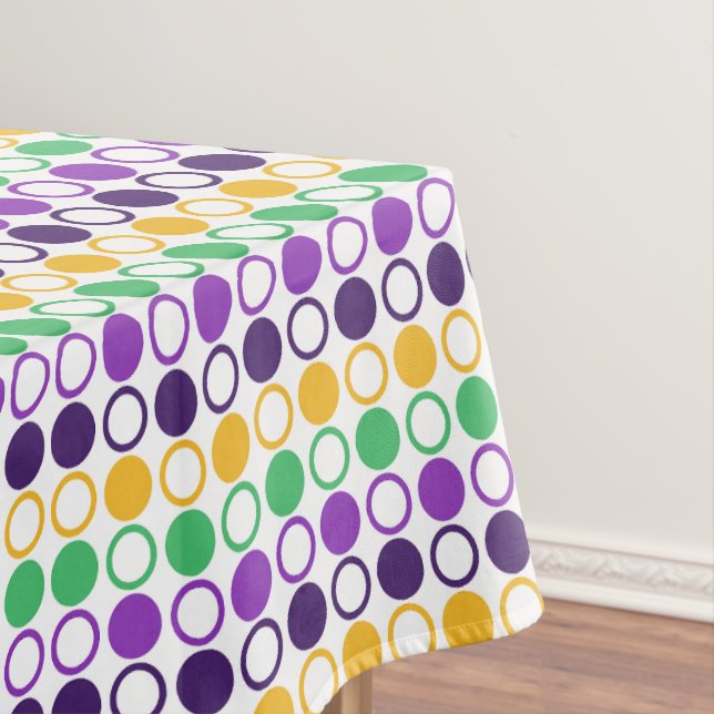 Toalha De Mesa Mod Mardi Gras Pontos (Posição Original)