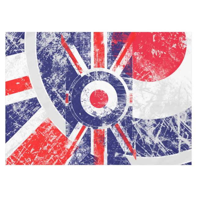 Toalha De Mesa Mod Target Mods UK Target Grunge Roundel (Frente (Horizontal))