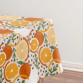 Toalha De Mesa Modern Citrus Fruit Confetti Summer Retro Kitchen